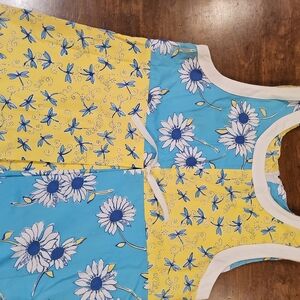 Lilly Pulitzer Blue and Yellow Floral Dress